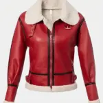 Women Christmas Leather Jacket