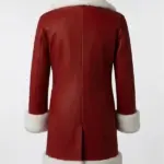 Women Christmas Santa Red Coat Back