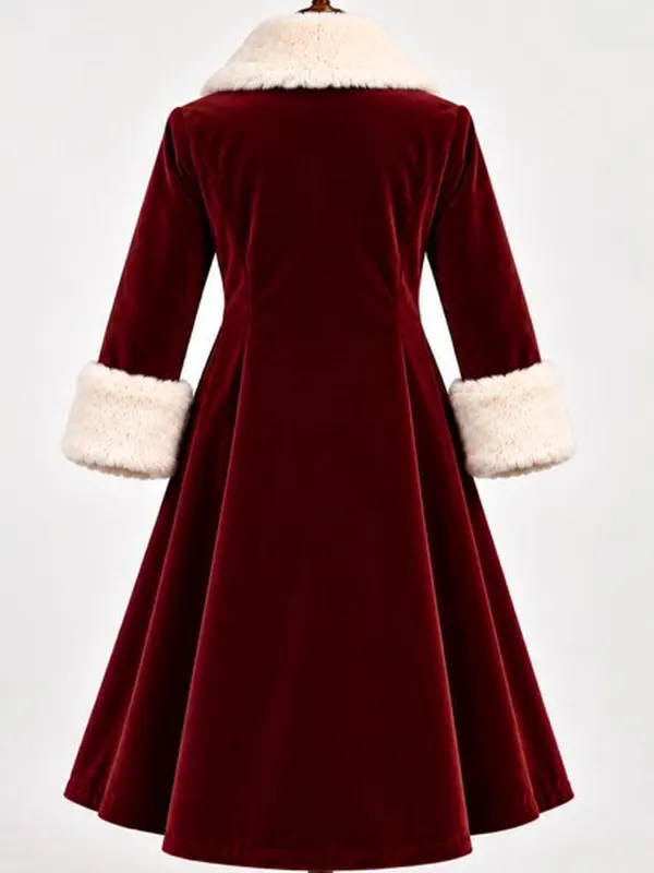 Women Christmas Victorian red Coat