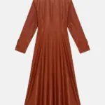 Women Mirabel Ankle Leather Brown Coat Back