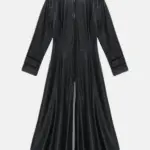 Women Mirabel Ankle Leather Black Coat