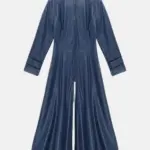 Women Mirabel Ankle Leather Blue Coat