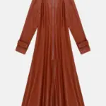 Women Mirabel Ankle Leather Brown Coat