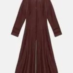 Women Mirabel Ankle Leather Burgundy Coat