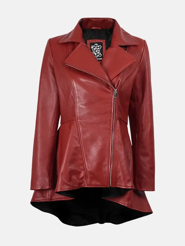 Women Peplum Biker Jacket