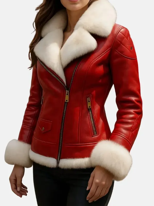 Women Shearling Christmas Jacket