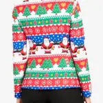 Women Snazzy Santa Blazer Back