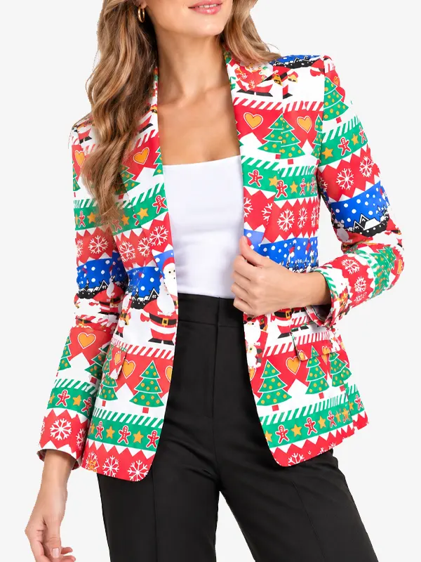 Women Snazzy Santa Blazer
