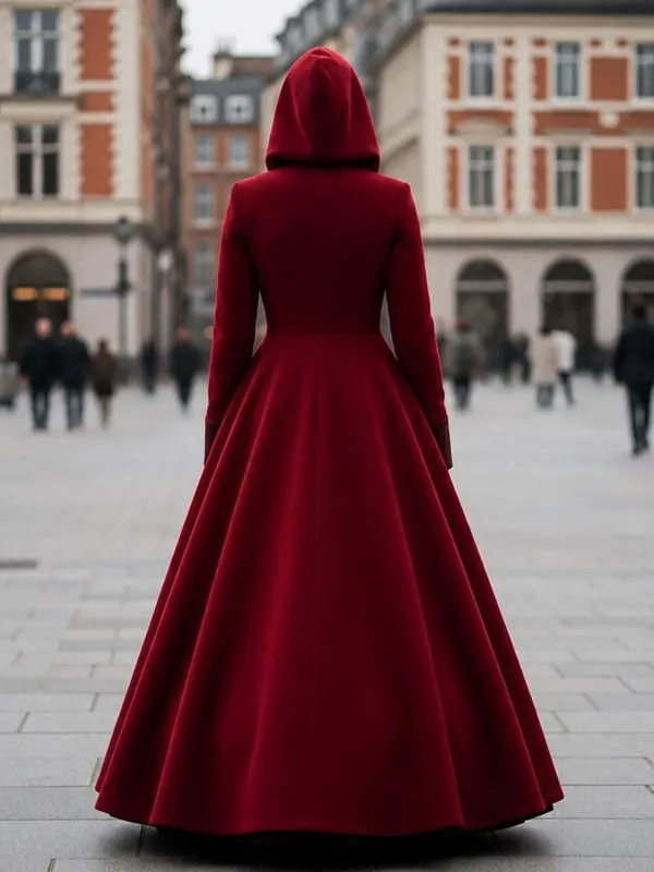 Women Vintage Velvet Coat