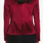 Womens Deluxe Dinner Burgundy Jacket Back