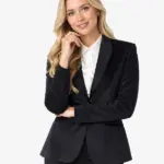 Women Deluxe Dinner Black Jacket