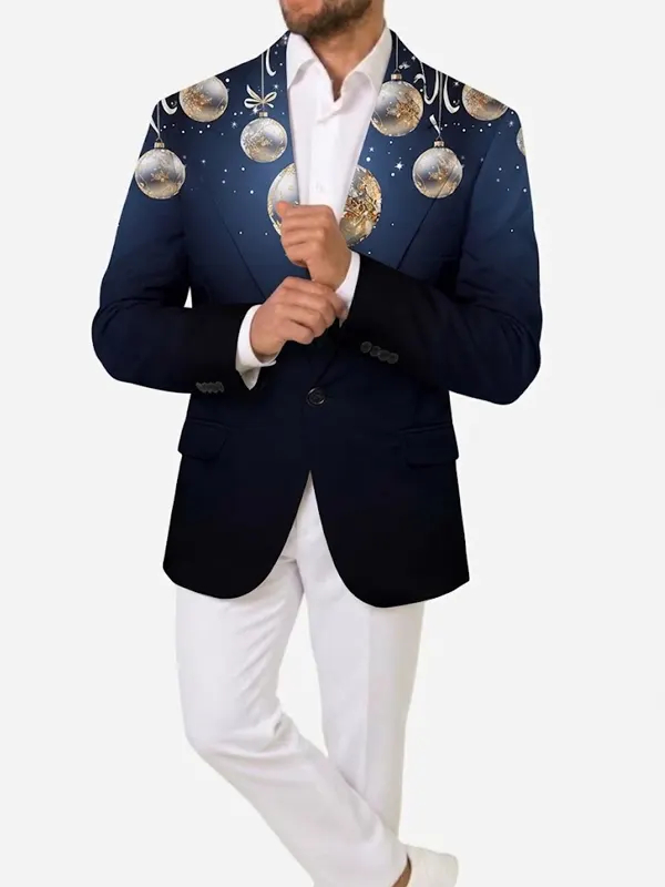 X Mas Festive Slim Fit Light Blazer