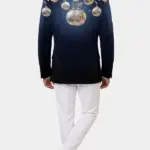 X Mas Festive Slim Fit Light Blazer Back
