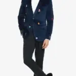 X Mas Blue Christmas Blazer