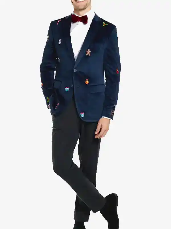 X Mas Blue Christmas Blazer