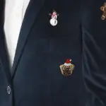 X mas Blue Icons Blazer
