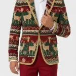 Xmas Christmas Corduroy Ugly Blazer