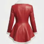 Christmas Red Leather Jacket