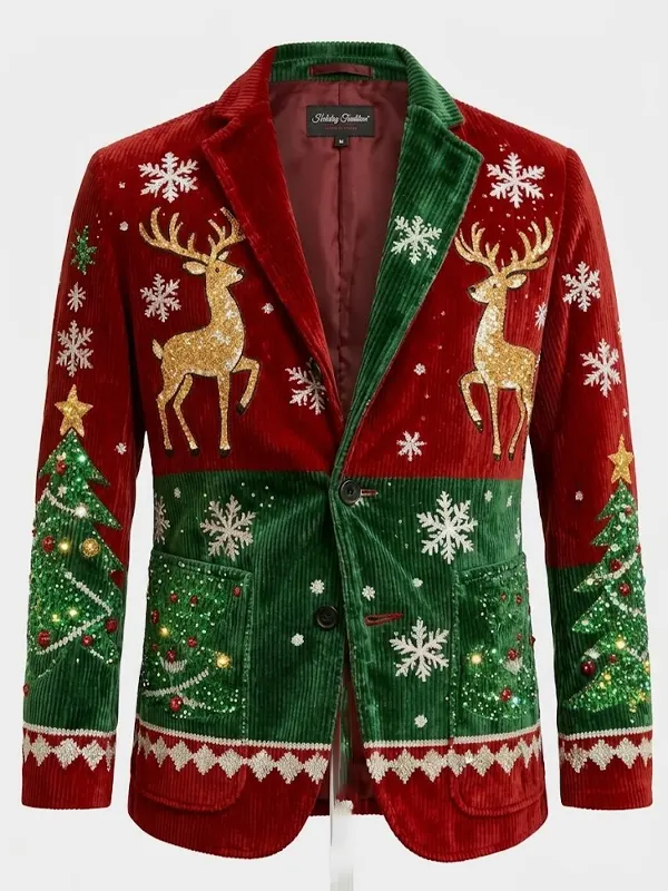 Ugly Christmas deer blazer